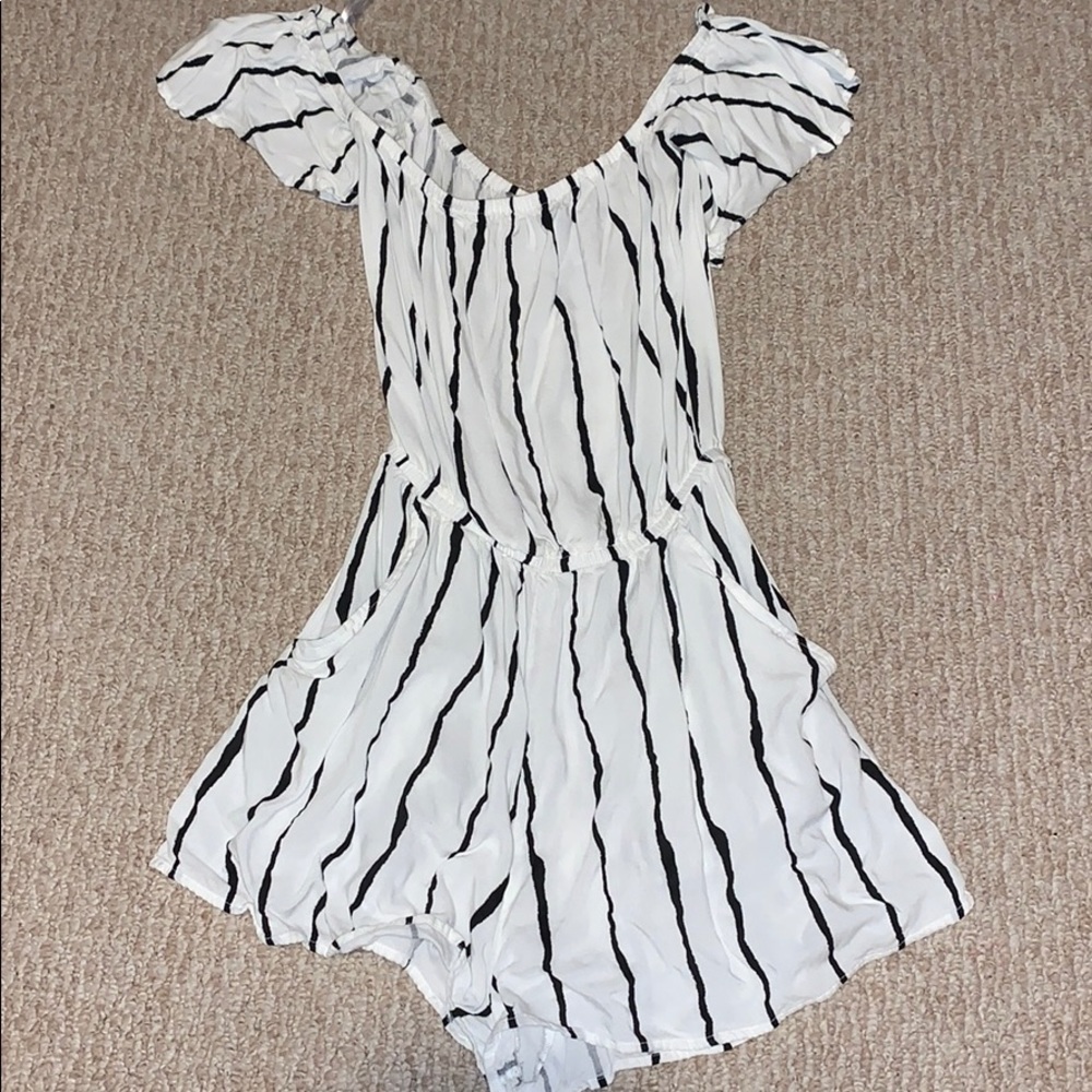 Tie-front romper